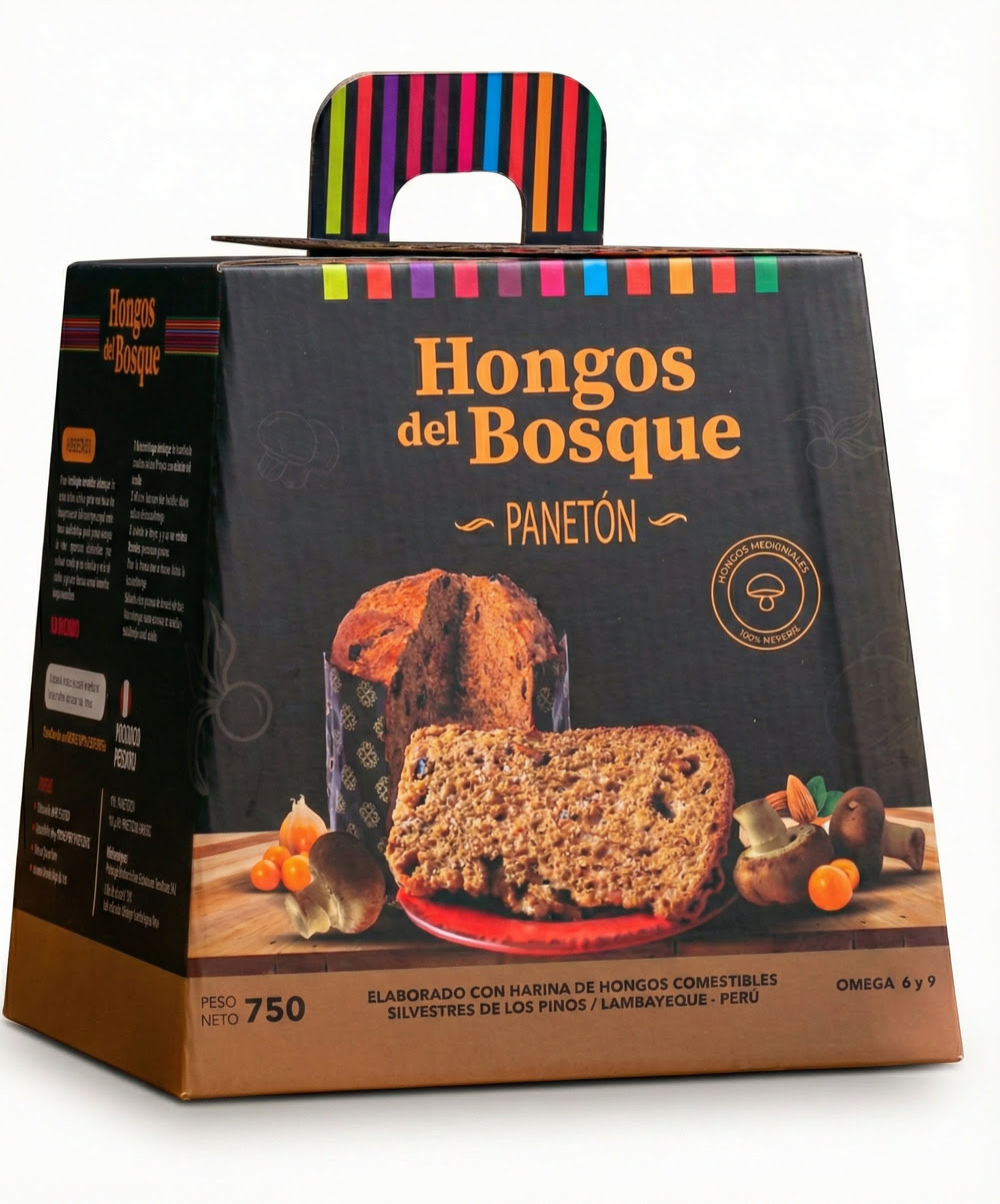 Panetón de Harina de Hongos del Bosque 750 g