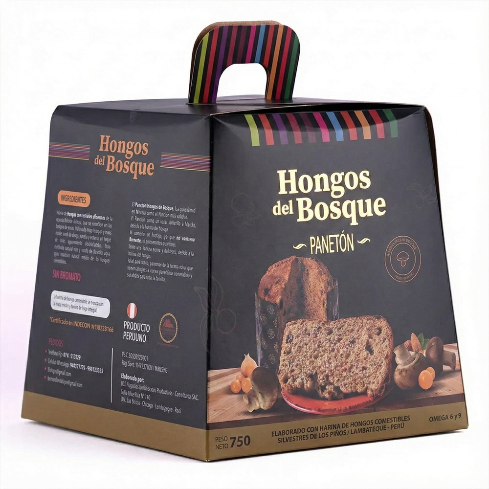 Panetón de Harina de Hongos del Bosque 750 g