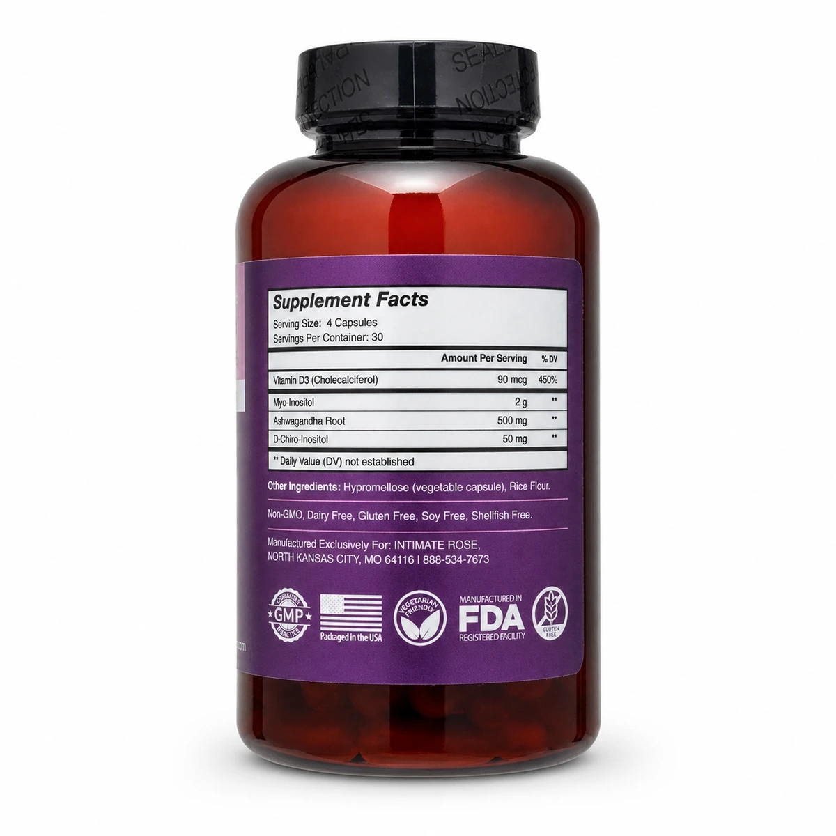 Tabla de datos de Myo Inositol