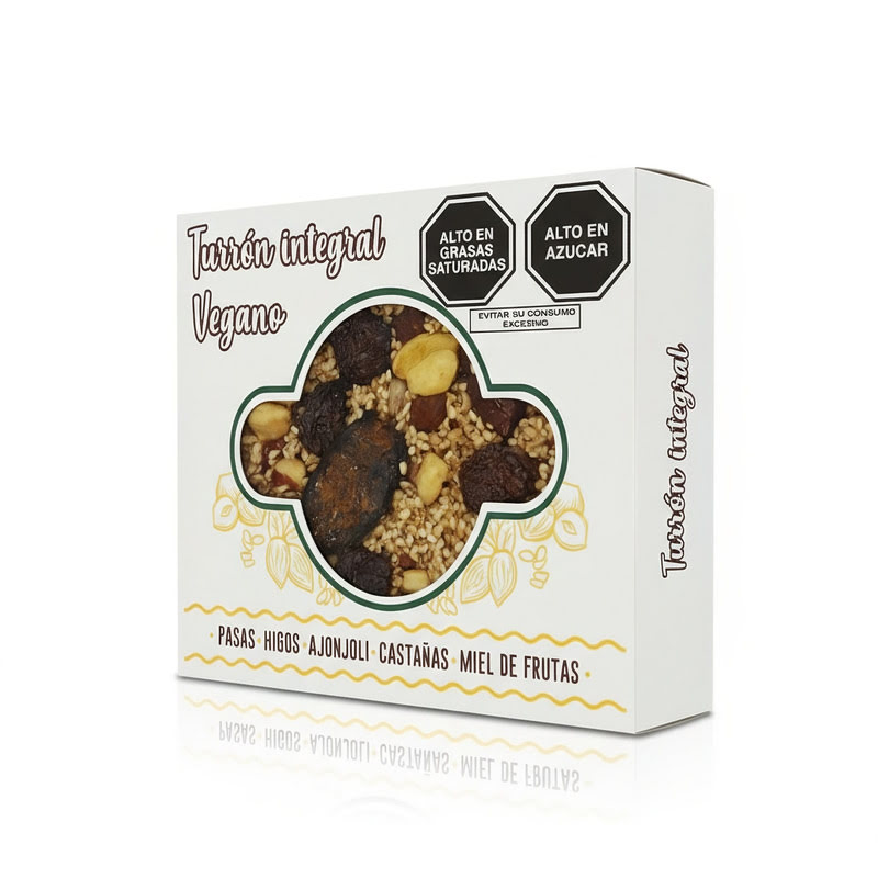 Turrón Integral Vegano Mana (250 gramos) Artesanal